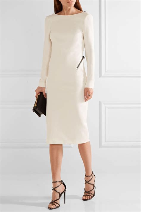 buy tom ford white zipper dress